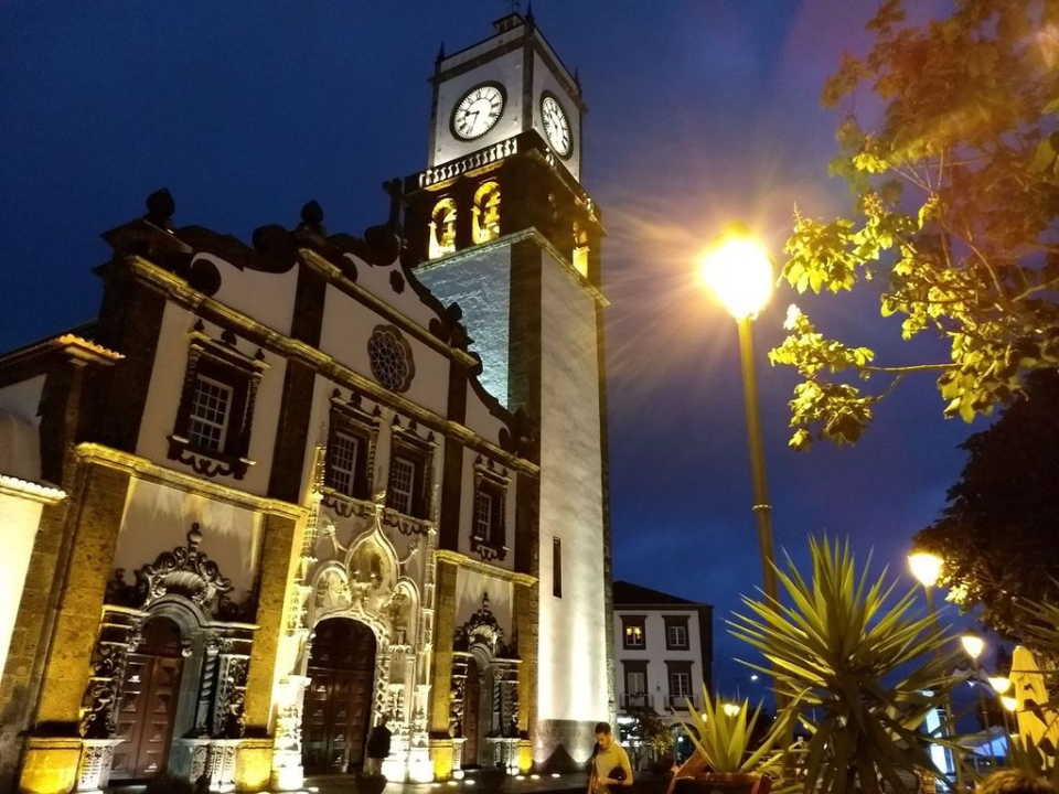 Ponta Delgada by night